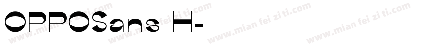 OPPOSans H字体转换
